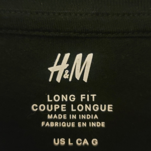 H&M Women's Black T-Shirt Size Large - Picture 3 of 3